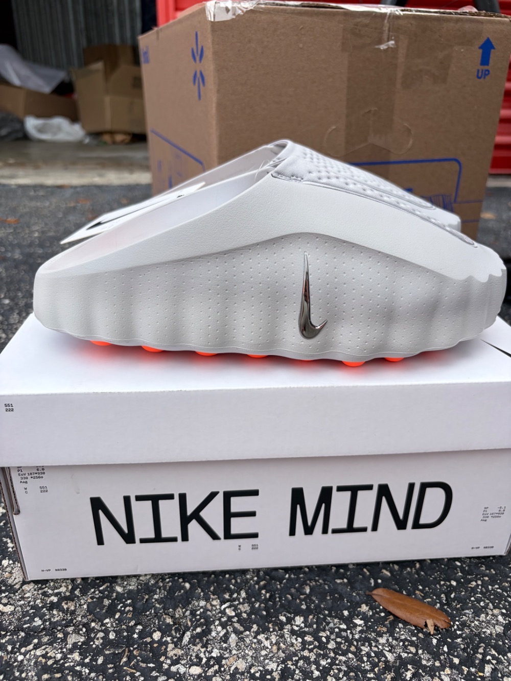 Nike Mind 001 Slide Light Smoke Grey — 39.5, Novo
