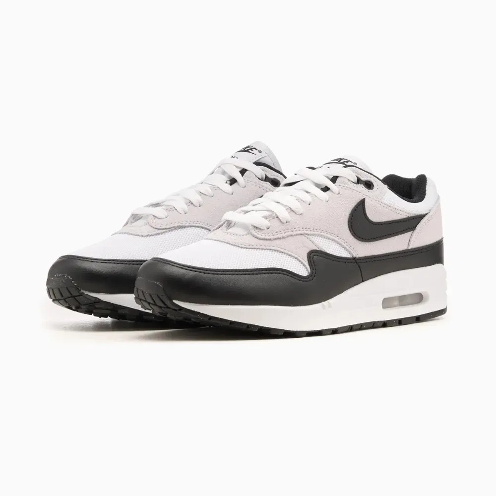 Nike Air Max 1 Essential White Pure Platinum Black — 37.5 / 41 / 42.5 / 43 / 46 / 47 / 48, Novo