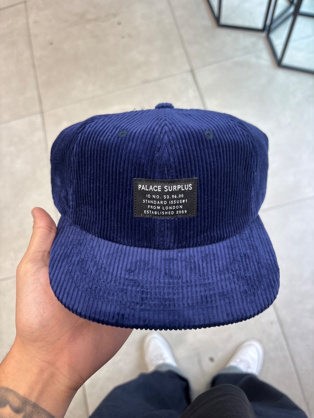 Boné Palace Surplus Corduroy Pal Navy — Único, Novo