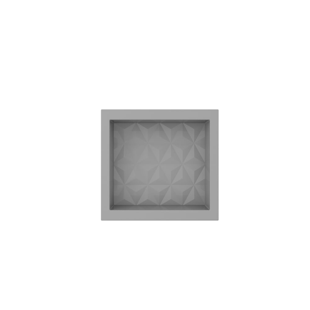 Nicho Banheiro Multi 40X30X10 Cinza Texturizado Cozimax