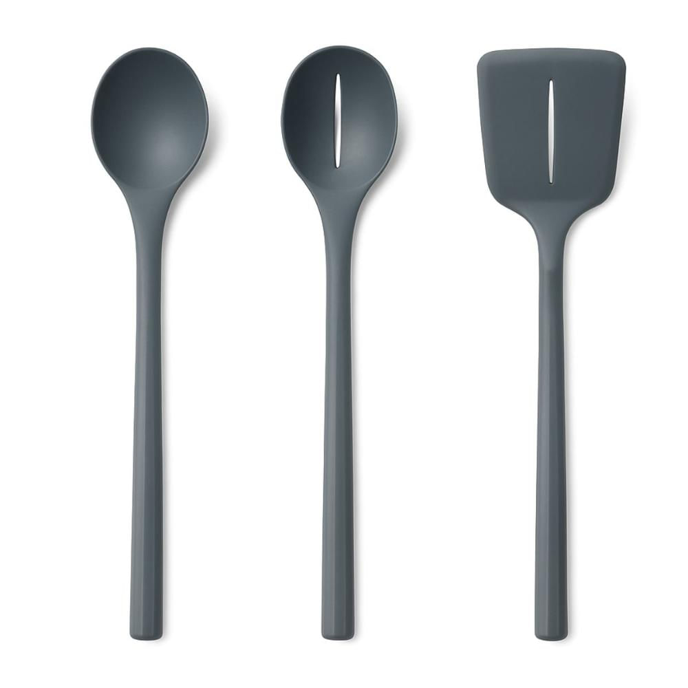 Kit 3 Utensílios de Cozinha Colher Espátula Servir Chef'n