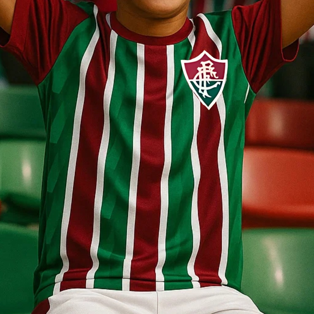Foto 2 de Uniforme Fluminense Infantil Conjunto Mini Craque Oficial Jr