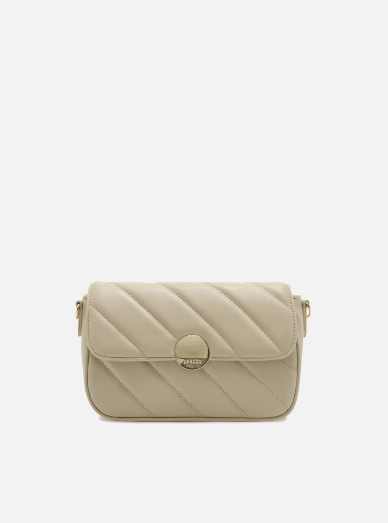Bolsa Tiracolo Nude Média Matelassê Corrente