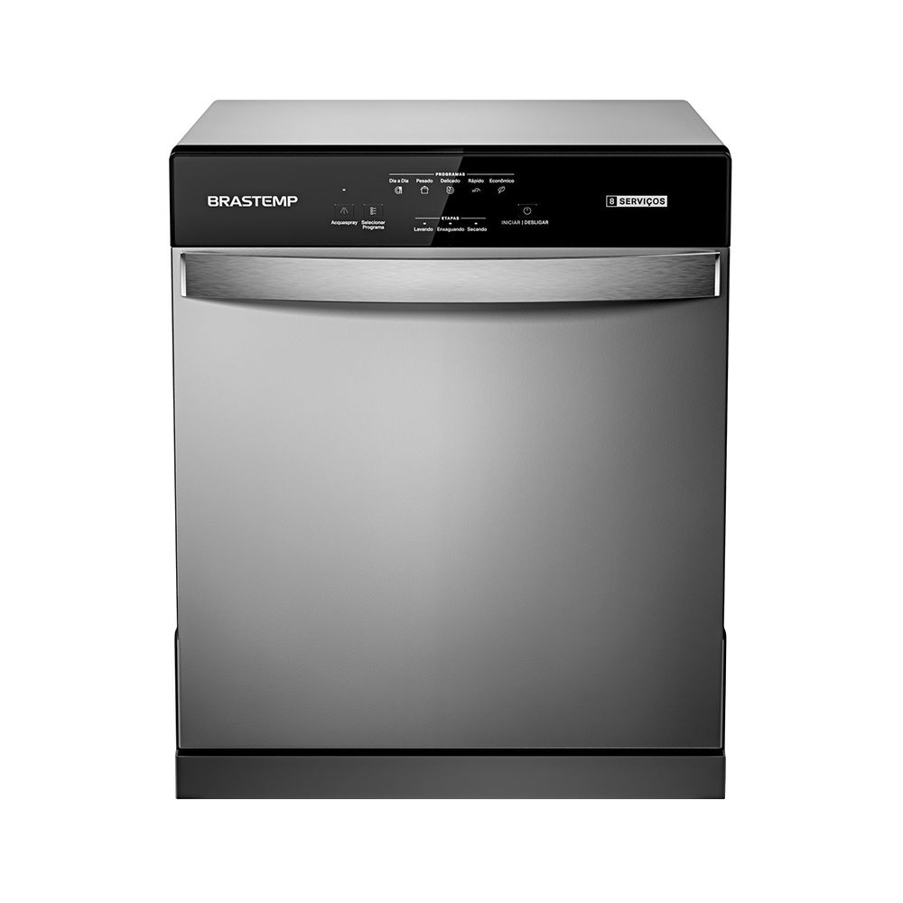 Lava-Louças 8 Serviços Brastemp BLF08BS - Prata