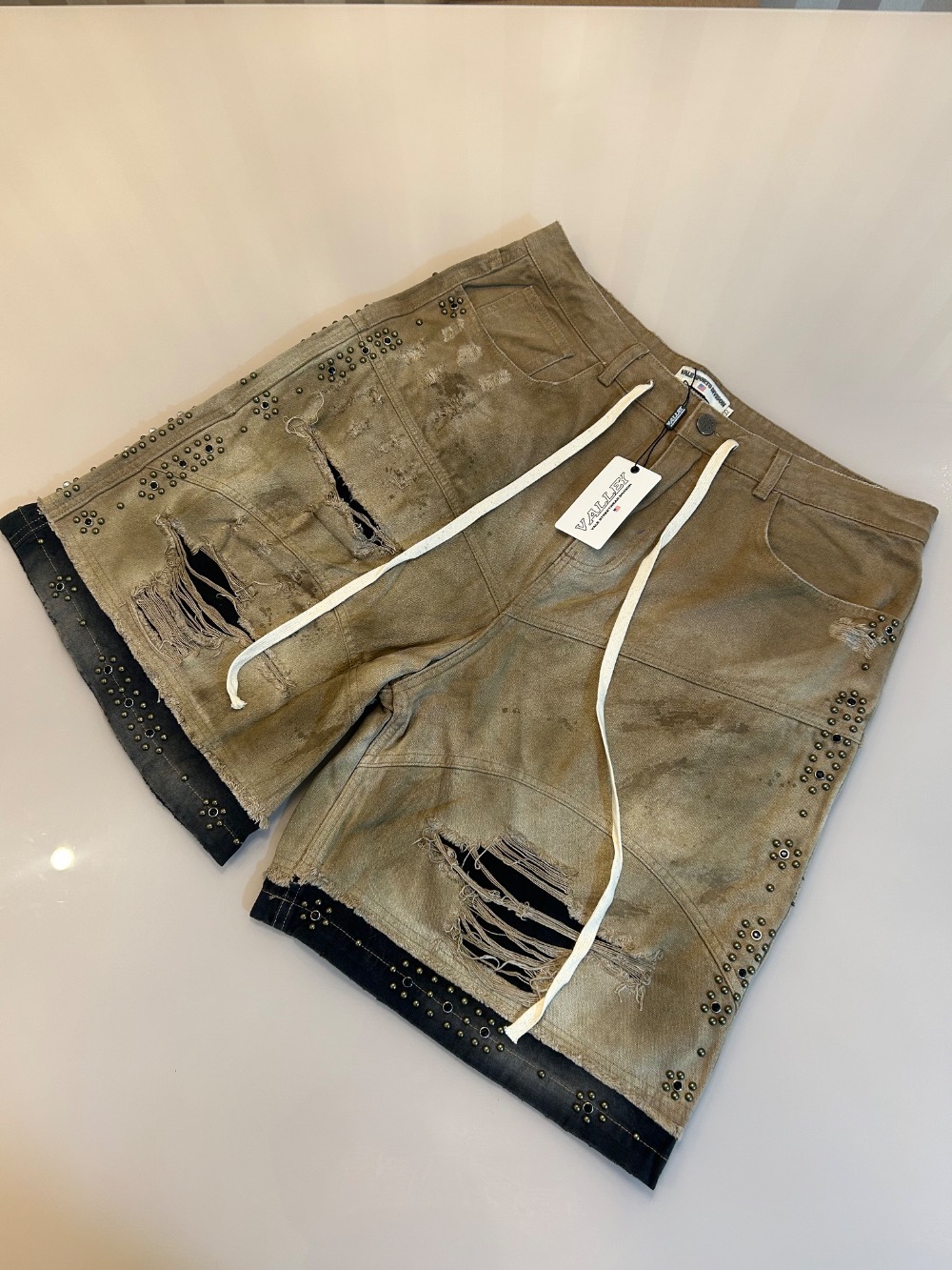 Jorts Vale Lives Forever Cream Double Tan Black — 42, Novo