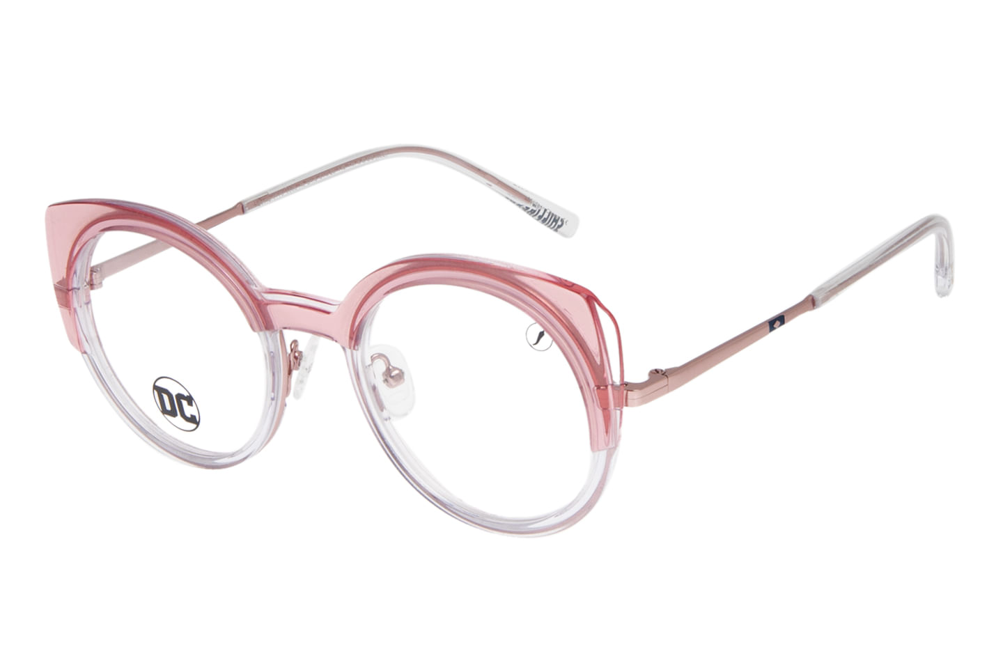 Armação Para Óculos de Grau Feminino DC Comics Harley Quinn Rosé LV.AC.0775.9595 M