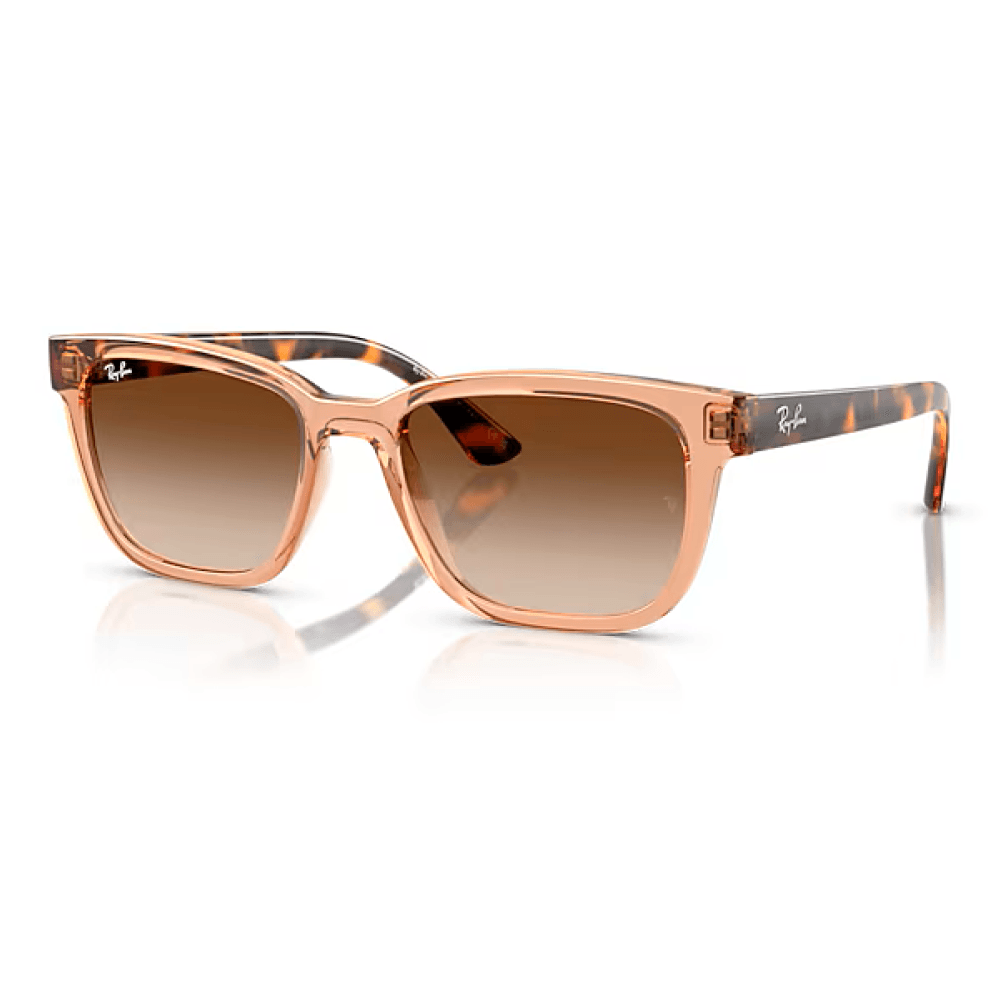 Óculos de Sol Ray-Ban RB4448L Feminino Retangular Injetado Havana