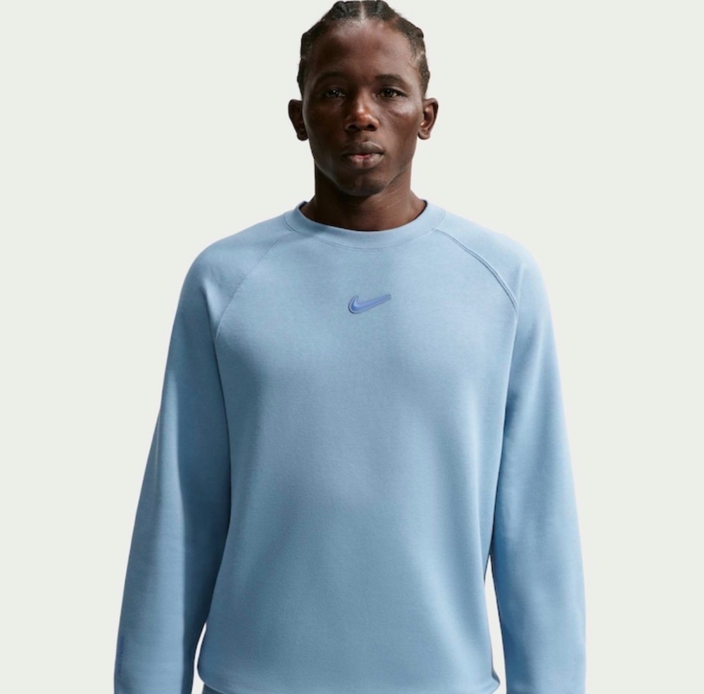 NOCTA x Nike Moletom Crew Fleece Light Blue — M / G / XG / 2XG, Novo