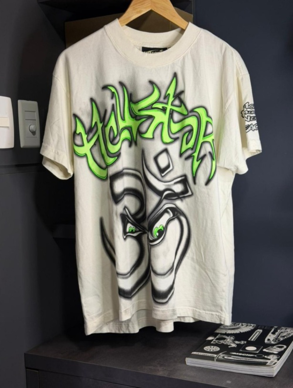 Camiseta Hellstar Reach Your Inner Peace Om White — M, Novo