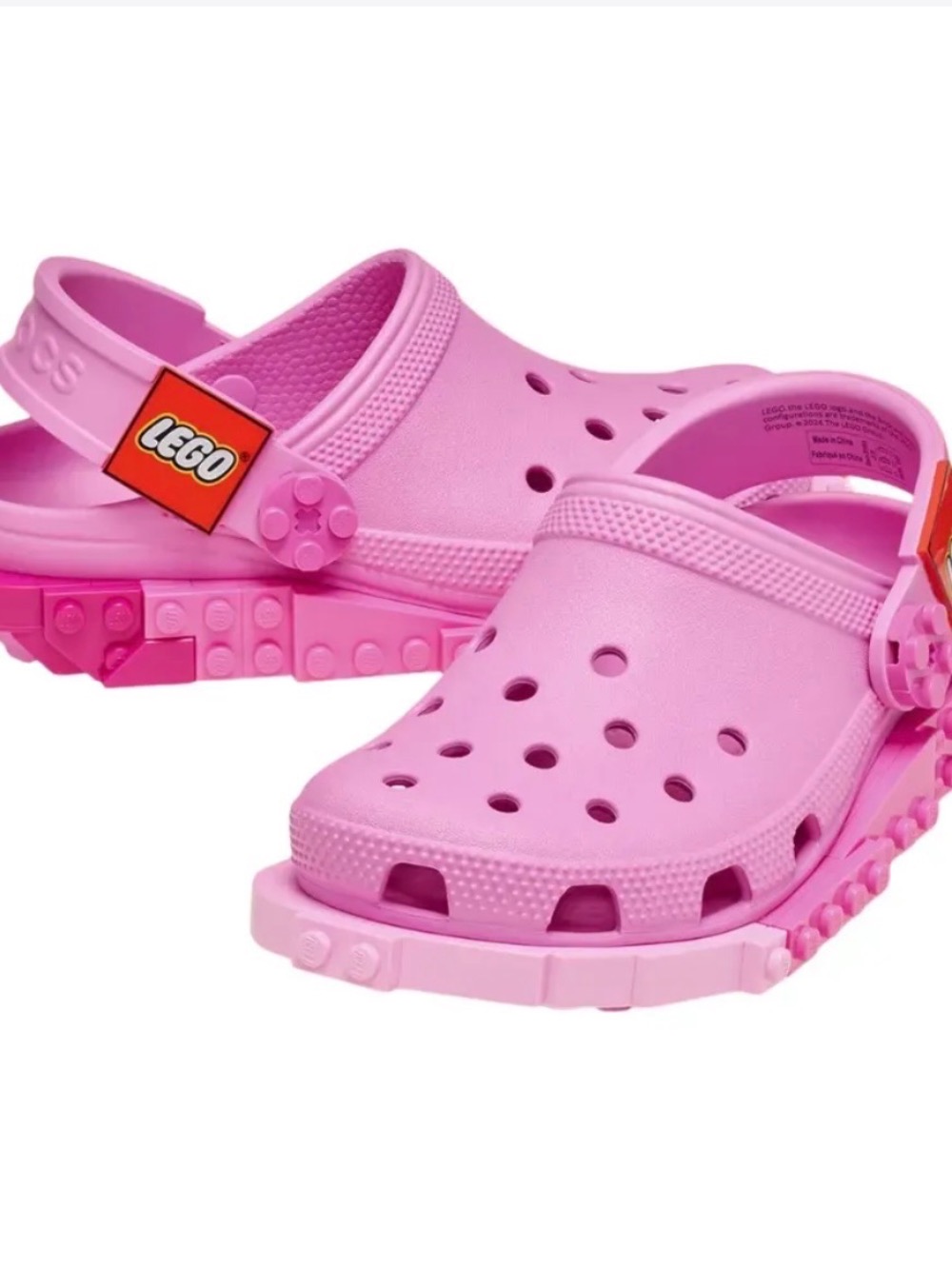 LEGO x Crocs Classic Clog Creativity Pink — 34 / 29 / 30 / 31 / 32 / 33, Novo