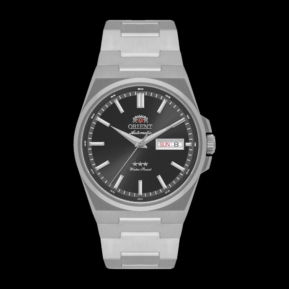 Relógio Orient 3 Stars Integrado Silver Black 38 mm — Único, Novo