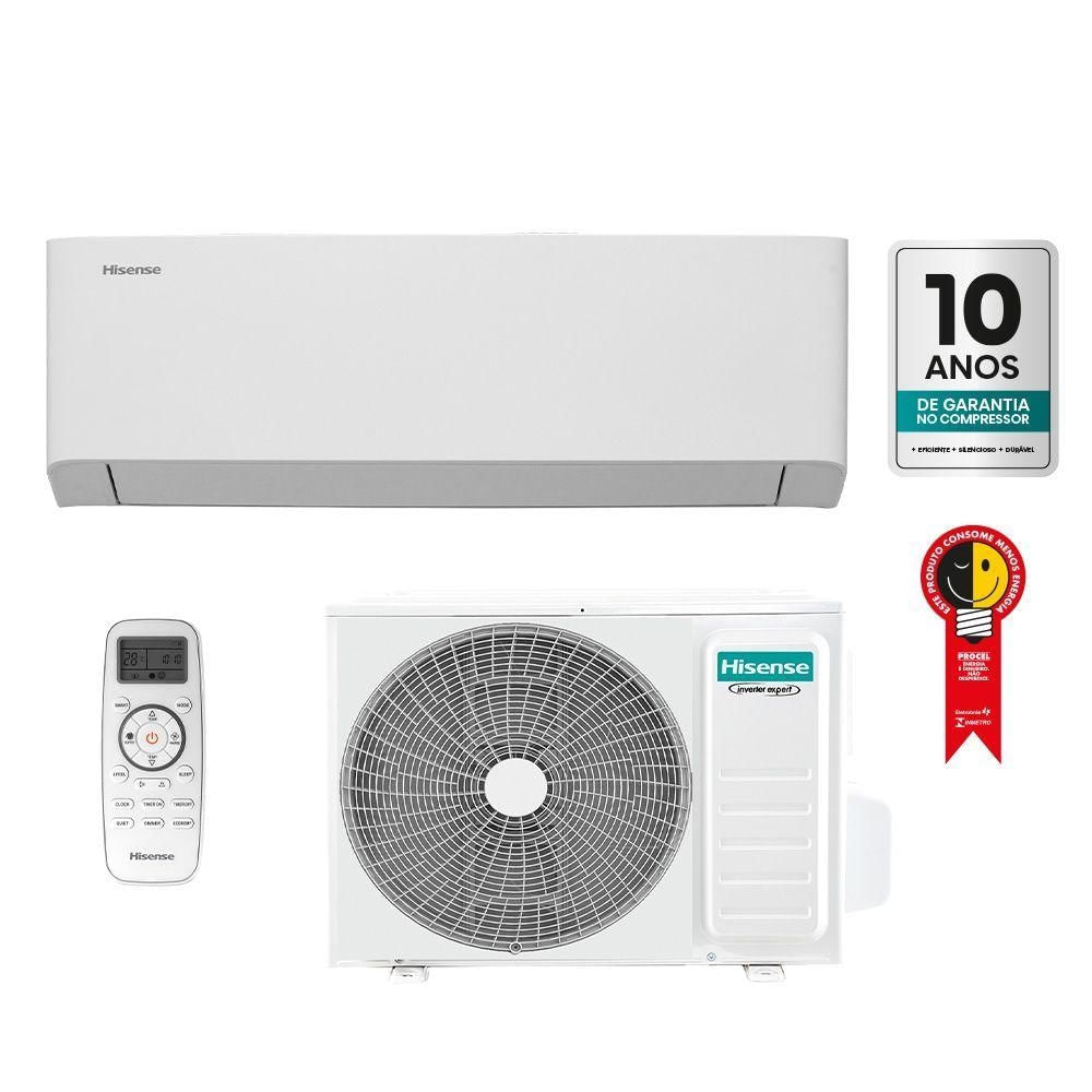 Ar Condicionado Split Inverter Hisense Hi-efficiency 12000 BTUS Quente Frio 220V