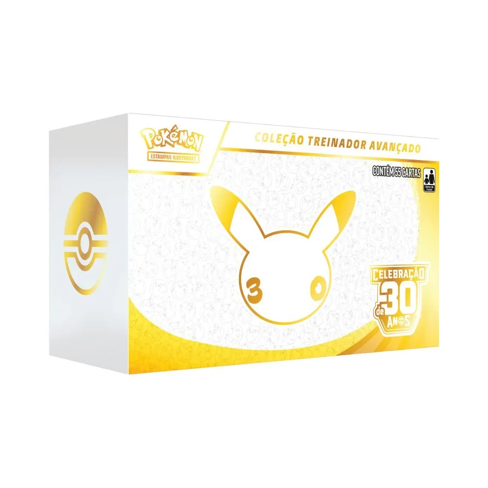 Coleção Treinador Avançado ETB Celebração de 30 Anos Pokémon TCG PT-BR — Único, Novo