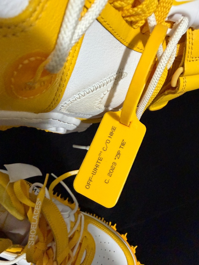 Foto 5 de Off-White x Nike Air Force 1 Mid Varsity Maize — 46, Novo