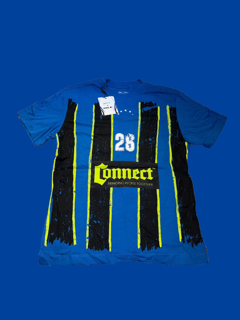 Piet x Pool Camiseta Regular Connect Azul — P / M, Novo
