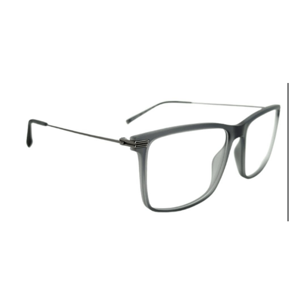 Armação para Óculos de Grau Masculino Bulget BG7204MT Cinza Fosco