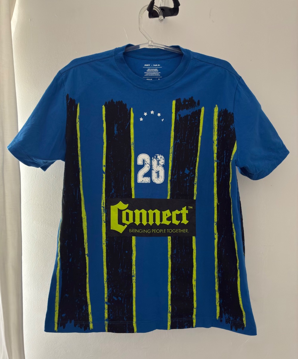 Piet x Pool Camiseta Regular Connect Azul — G, Usado