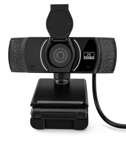 Webcam 2K Foco Automático Microfone