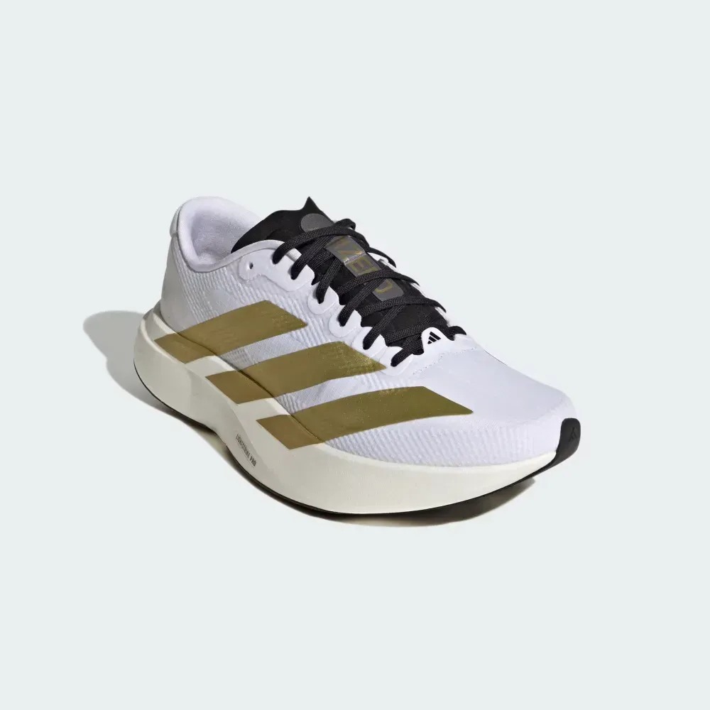 adidas Adizero Evo SL Cloud White Matte Gold Core Black Feminino — 34 / 35 / 36 / 37 / 38 / 39, Novo