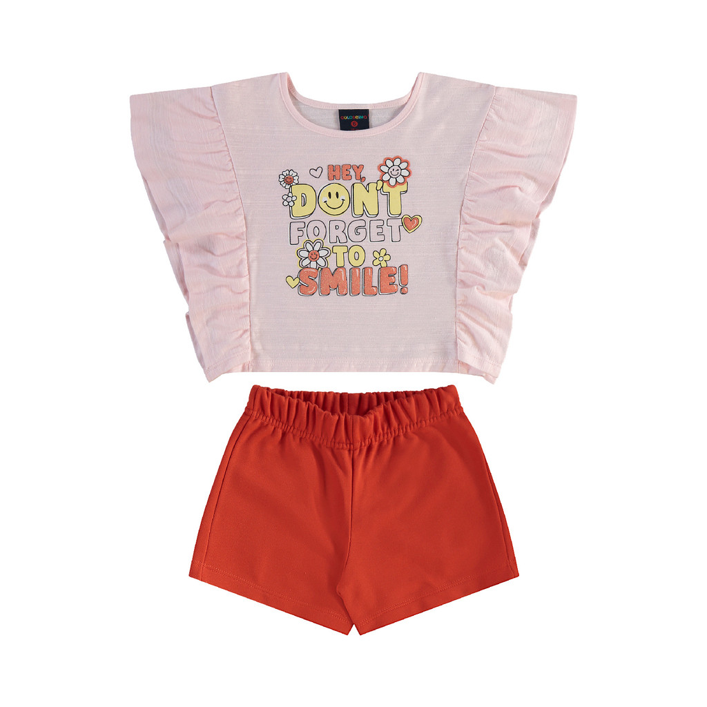 Conjunto Blusa e Short para Menina Guloseima