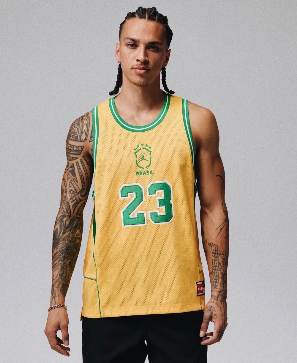 Regata Air Jordan Brasil Essentials Mesh Yellow — M, Novo