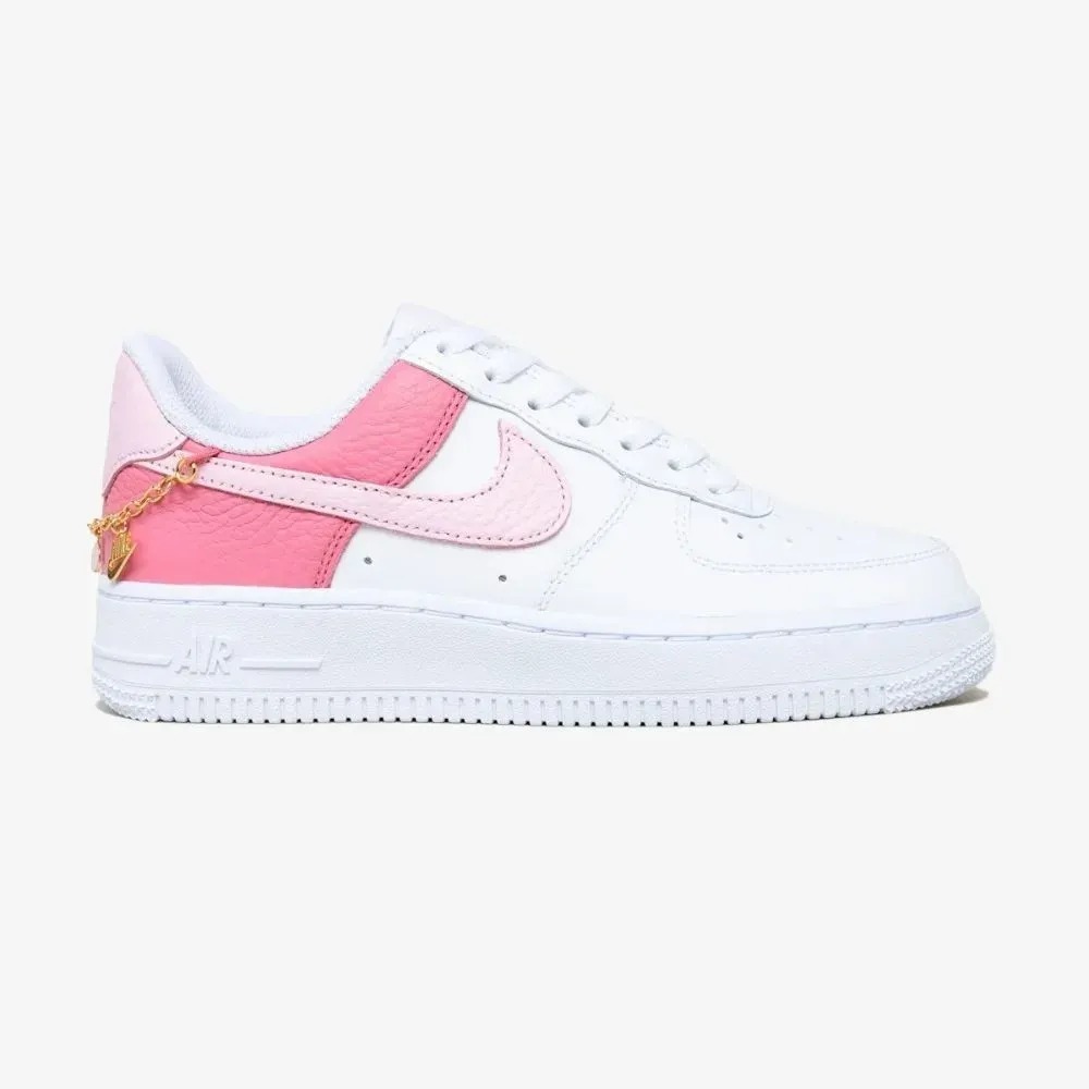 Nike Air Force 1 Low 07 SE Shoelery White Pink — 34, Novo