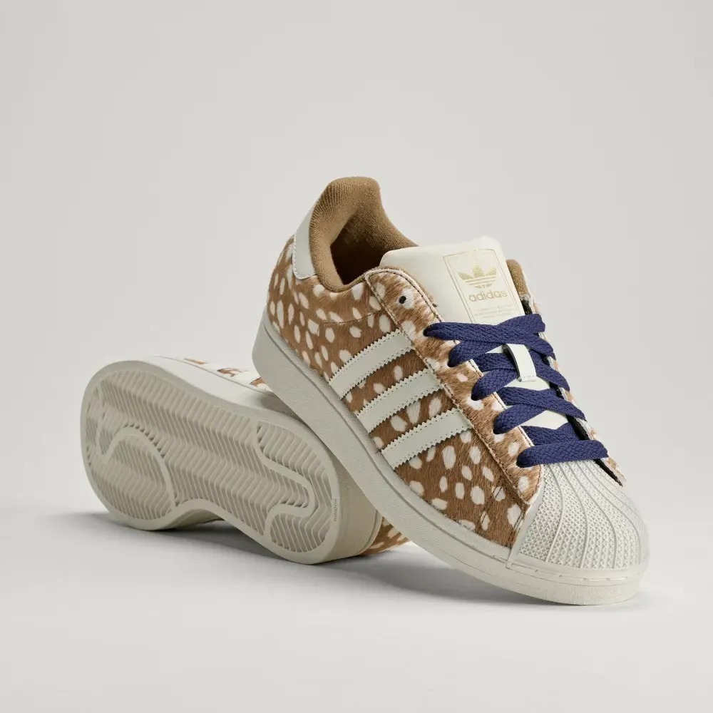 adidas Superstar II Brown Desert Off White Dark Blue — 34 / 35 / 36 / 37 / 38 / 39, Novo