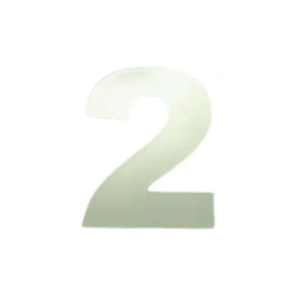 AN 15.2 - NUMERO DE ALUMINIO ESPELHADO - ANTICATTO