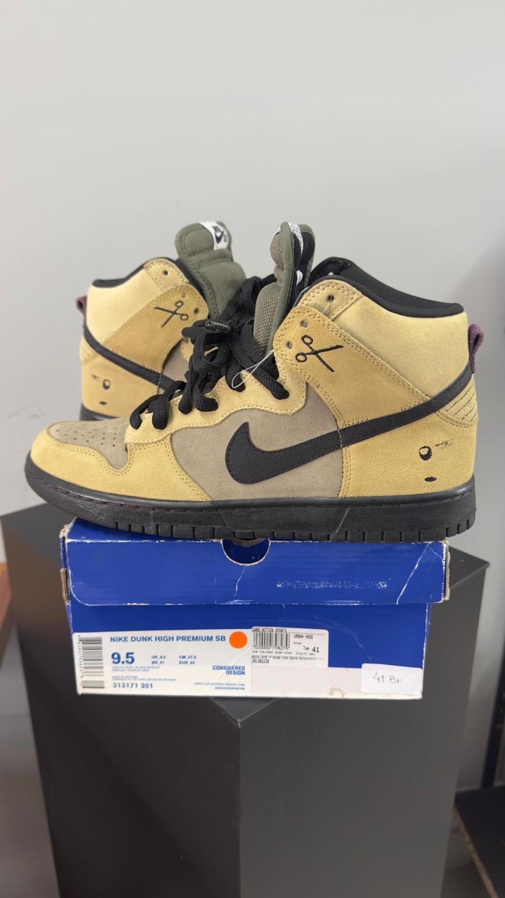 Nike SB Dunk High Chrome Ball Incident Urban Haze — 41, Novo