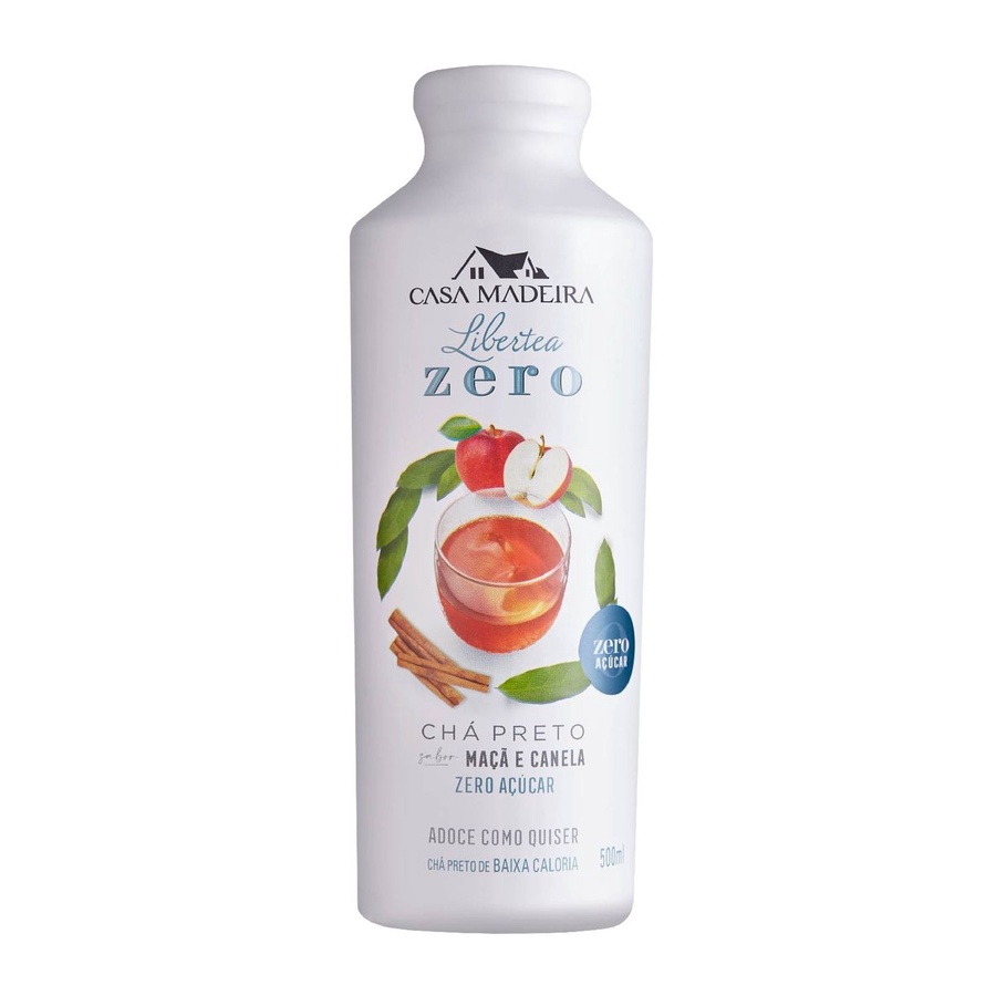 CHÁ CASA MADEIRA PRETO MAÇÃ E CANELA ZERO AÇÚCAR 500 ML