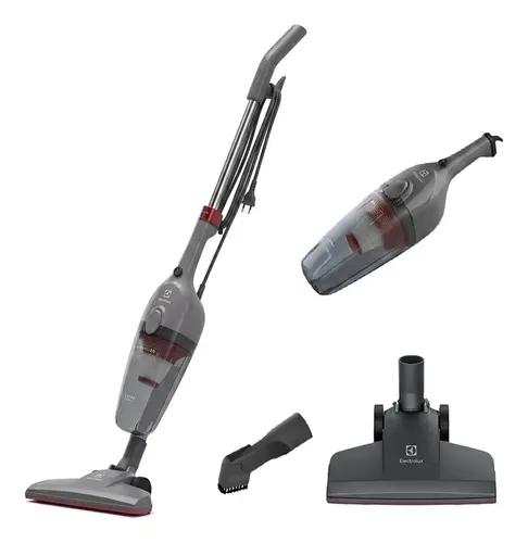 Aspirador de Pó Vertical Electrolux 1450W STK15 com Fio Portátil de Mão 2 em 1 e 1,6 Litros de capacidade com Filtro Hepa Cinza-escuro