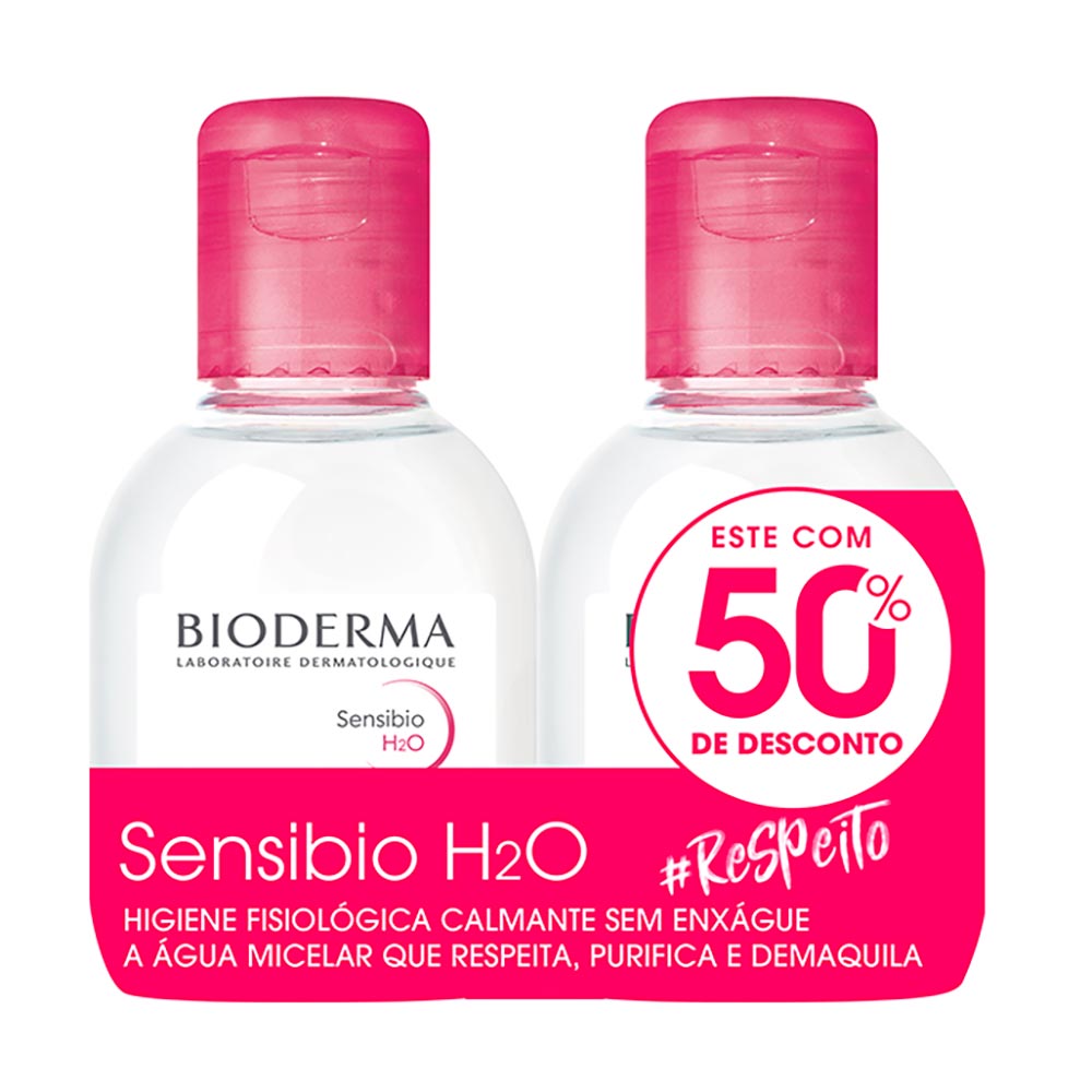 Bioderma Sensibio H2O Água Micelar Calmante — Kit
