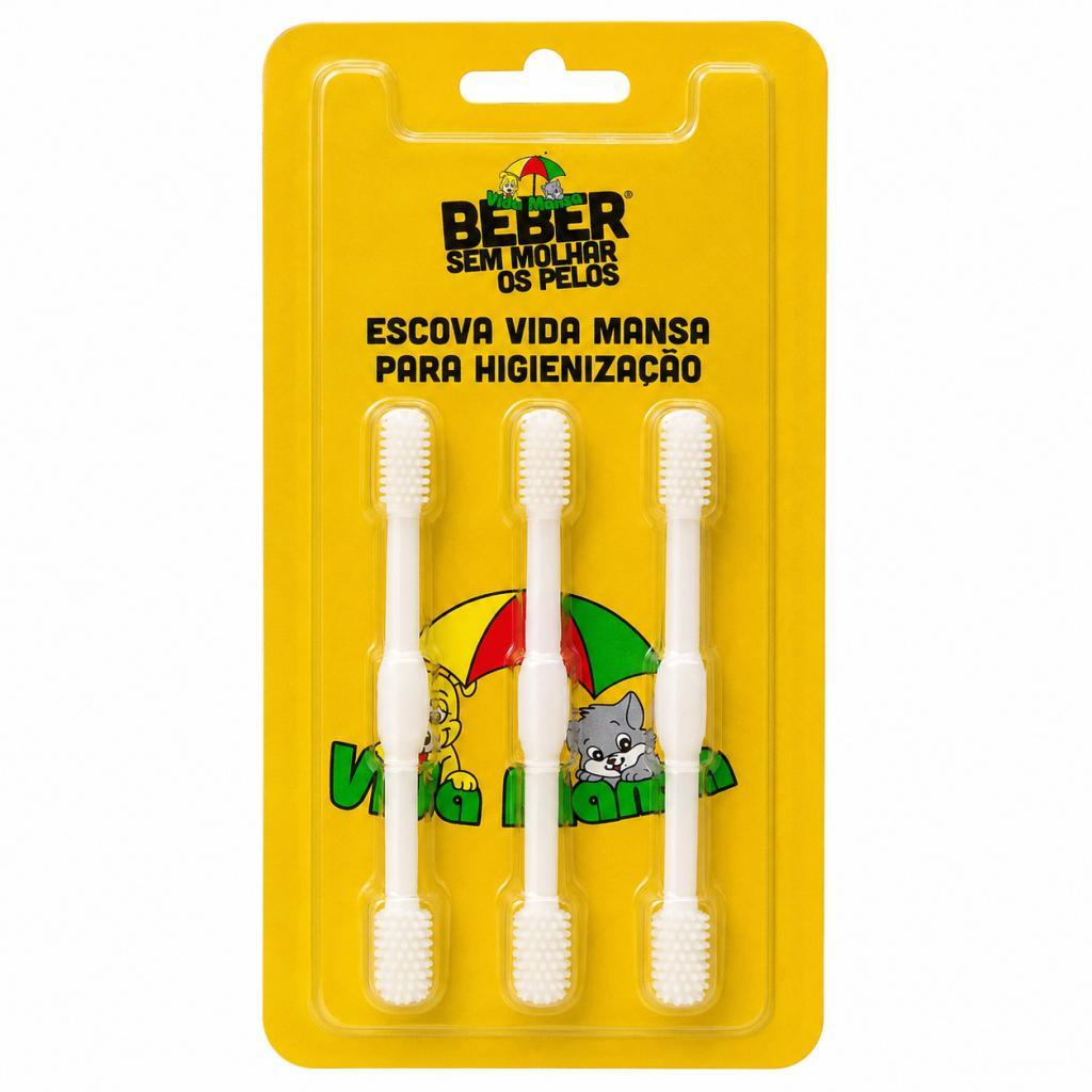 Kit 3 Escovas Para Limpeza Bebedouro - Vida Mansa