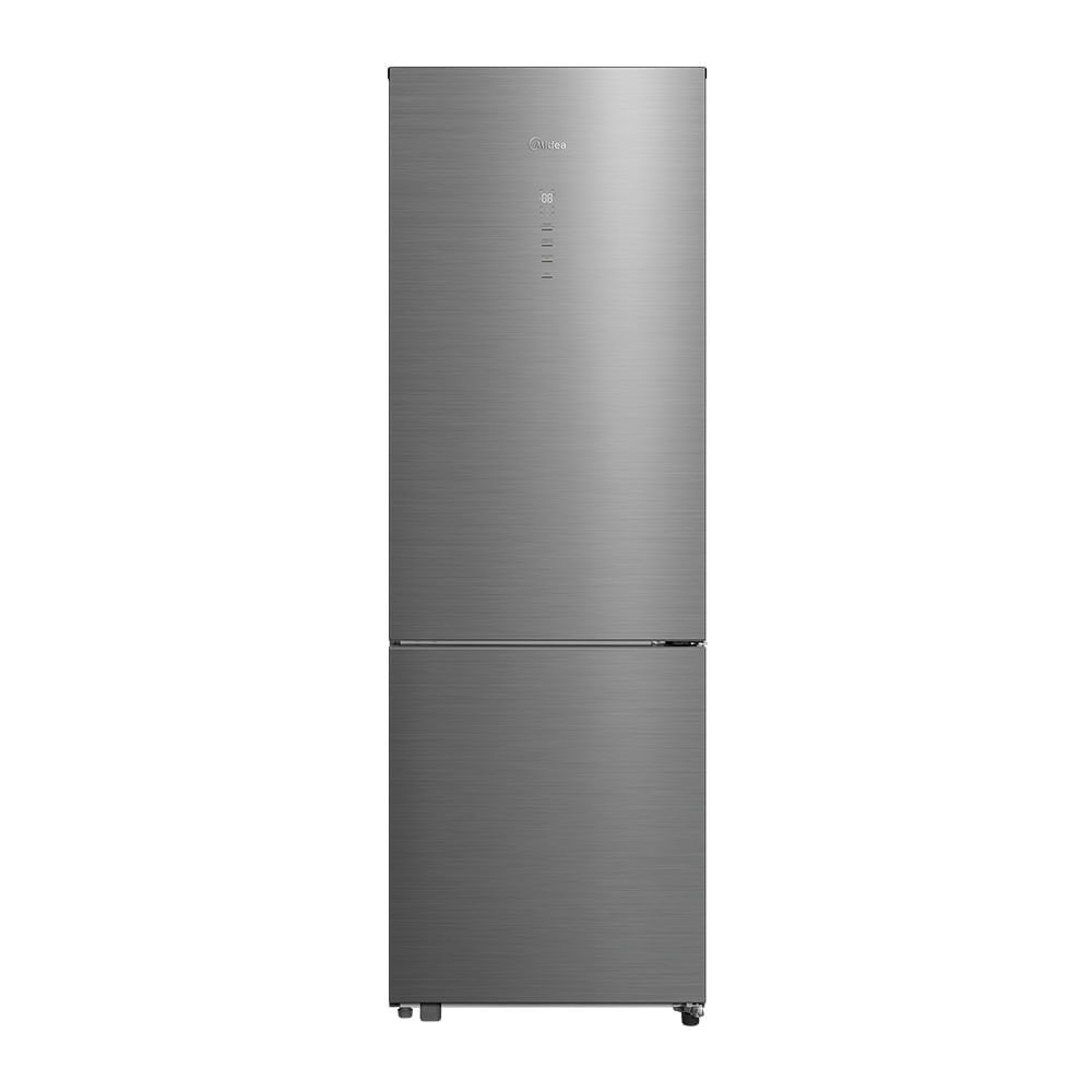 Geladeira Frost Free Inverse 401l Inverter Bivolt cor Inox Midea