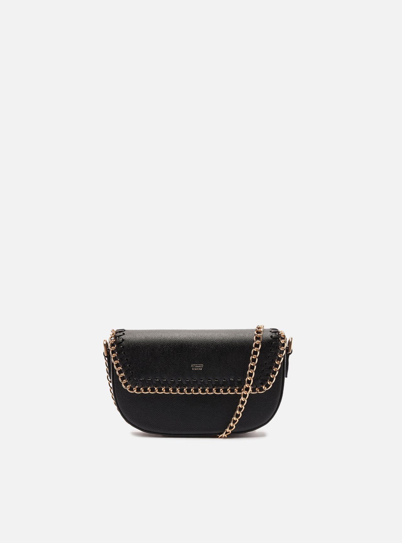 Bolsa Tiracolo Preta Pequena Corrente