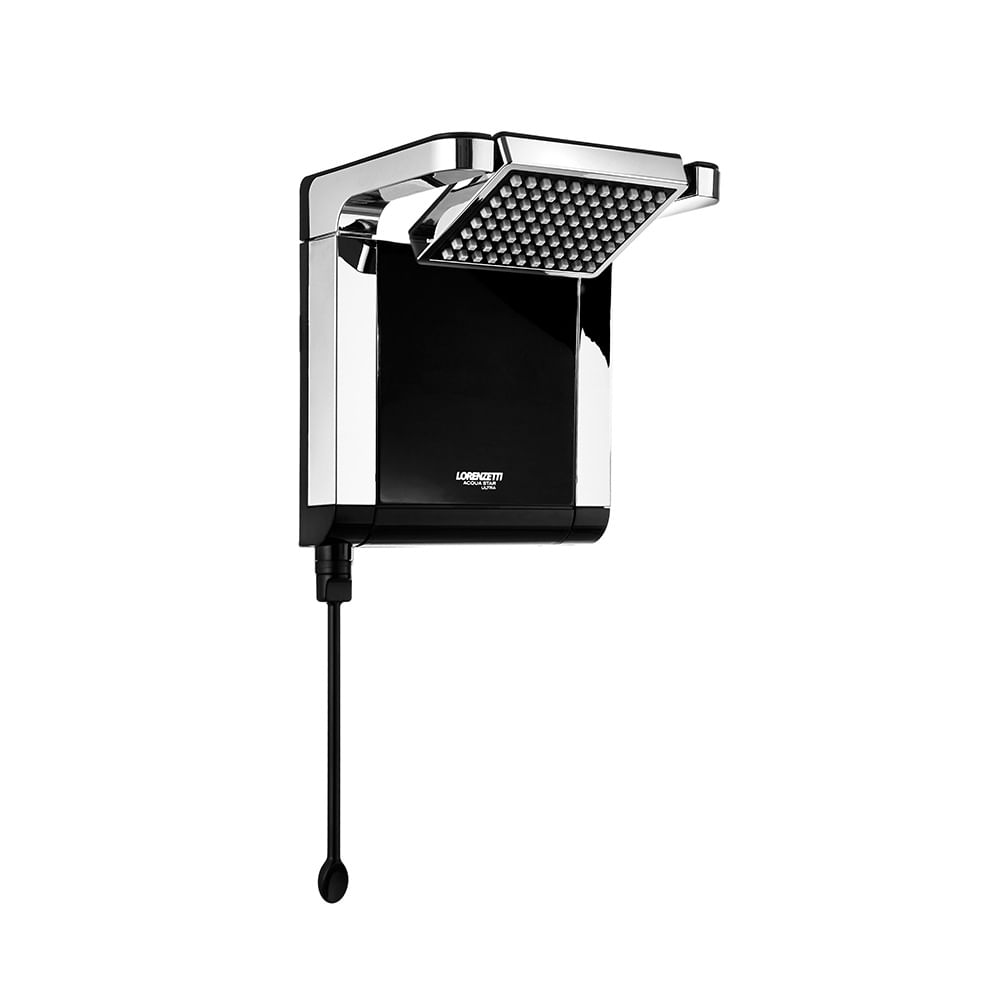 Ducha Eletrônica Acqua Star Preta Cromada 7800w 220v Lorenzetti
