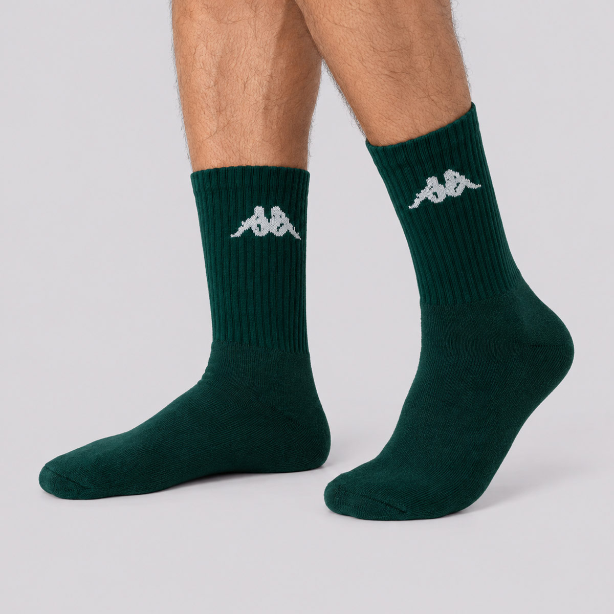 Meia Kappa Crew Cano Alto Verde