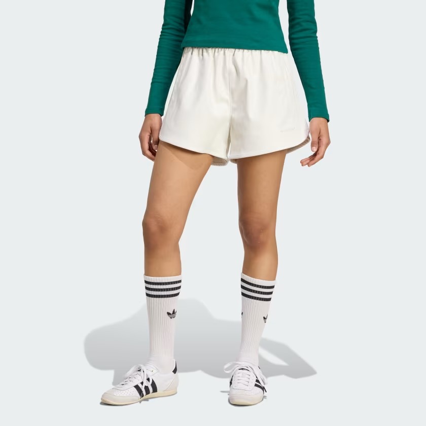 Shorts adidas Pleather Sprinter Off White — M / G, Novo