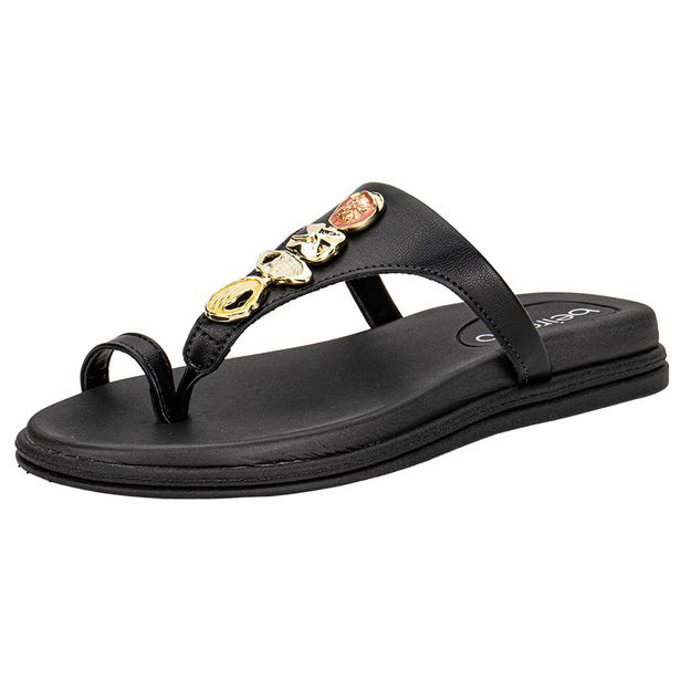 Tamanco Feminino Flat Beira Rio 8513119 PRETO 34