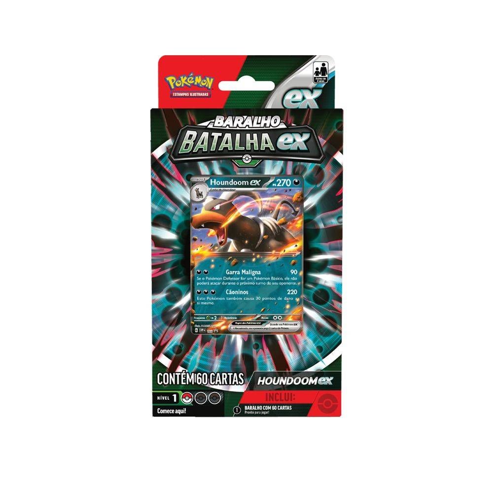Pokémon Deck Batalha EX Houndoom - Copag