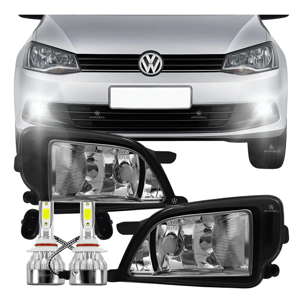 Par Farol Milha + Lâmpadas Led Gol G6 2013 2014 2015 2016
