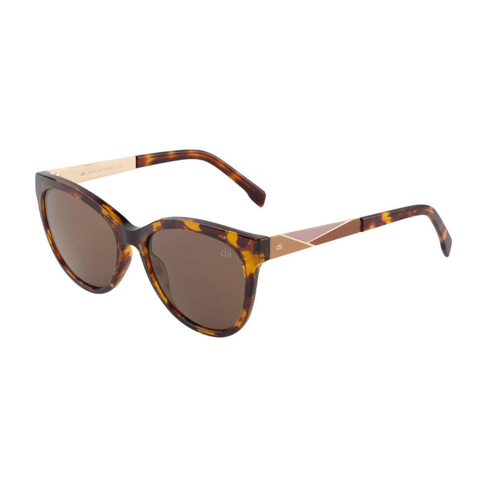 Óculos de Sol Feminino Dii Collection 1 1710 Demi Marrom