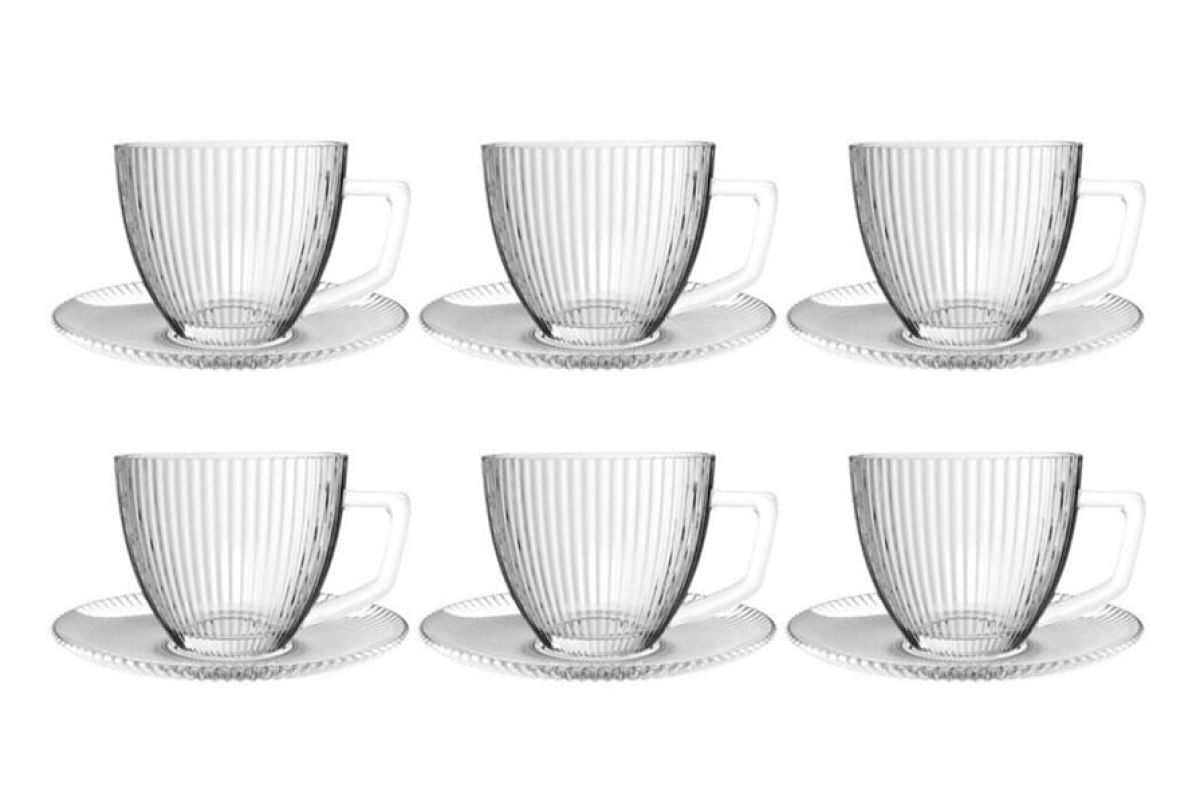 6 Xícaras de Café em Vidro 90ml Graffiato