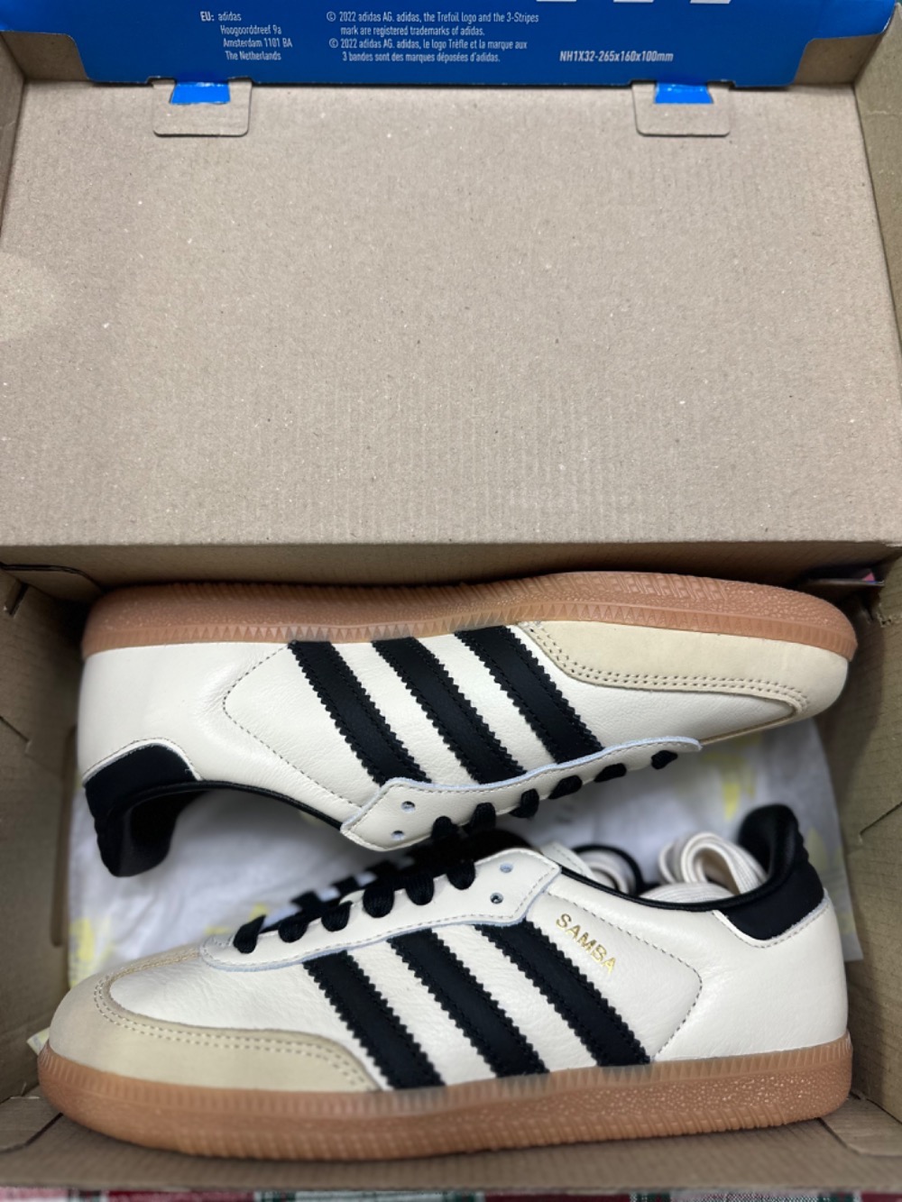 adidas Samba OG Cream White Core Black — 35, Novo