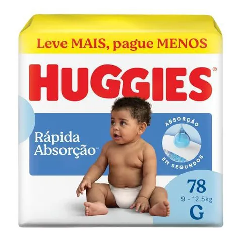 Huggies Fralda Tripla Proteção G 78 Un