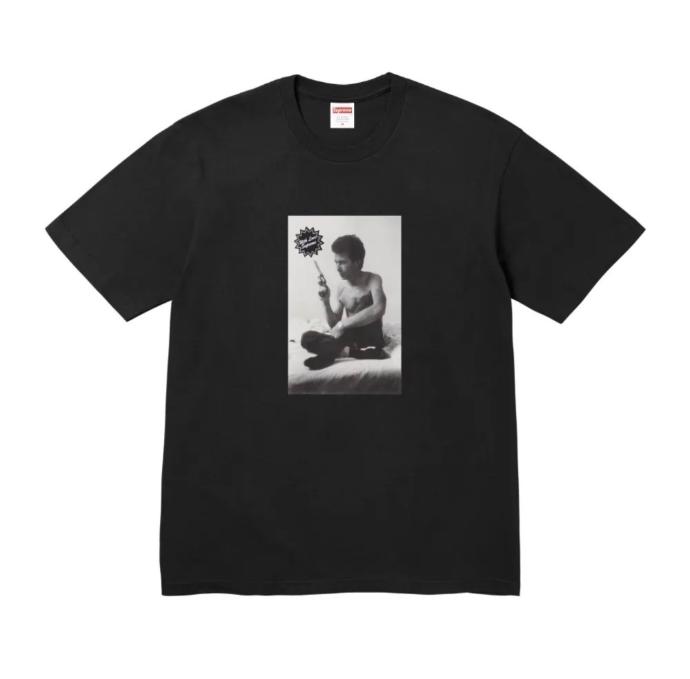 Larry Clark x Supreme Camiseta Gun Black FW26-W3 — XG, Novo
