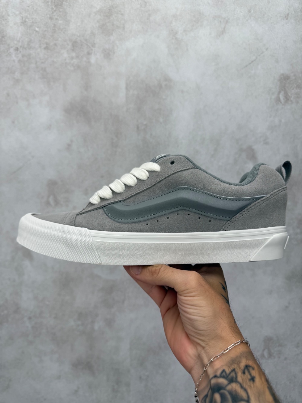 Vans Knu Skool Suede Gray — 39 / 40 / 41 / 42 / 43, Novo