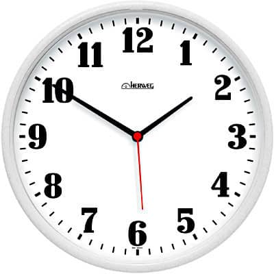 Relógio de Parede plástico 26cm branco 6126-021 Herweg CX 1 UN