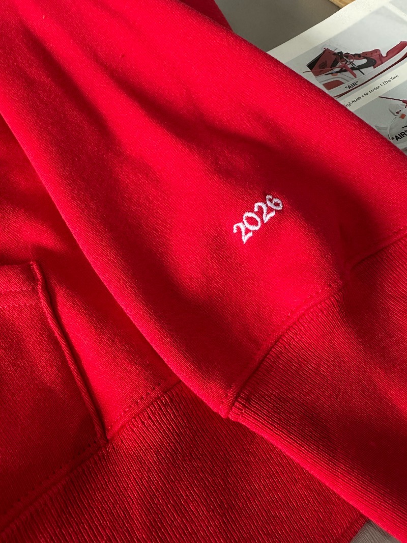 Foto 2 de Moletom Supreme Devil S Logo Zip Up Red SS26-W5 — M, Novo
