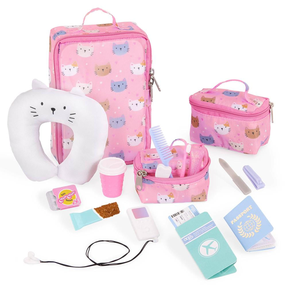 Kit de Viagem com Estampa de Gatinho Our Generation